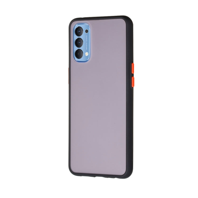 For OPPO Reno4 4G Skin Hand Feeling Series Shockproof Frosted PC+ TPU Protective Case