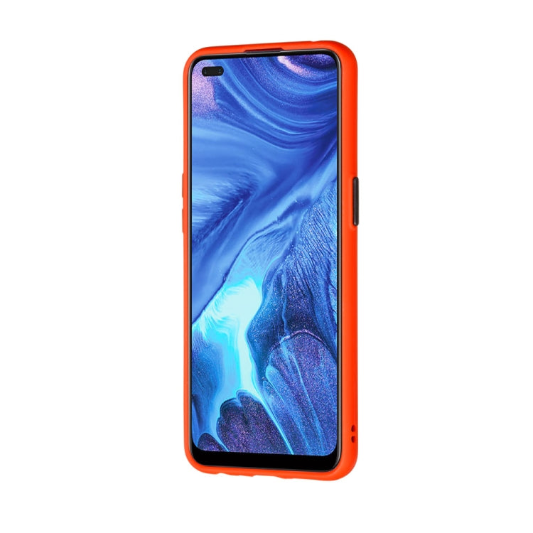 For OPPO Reno4 4G Skin Hand Feeling Series Shockproof Frosted PC+ TPU Protective Case