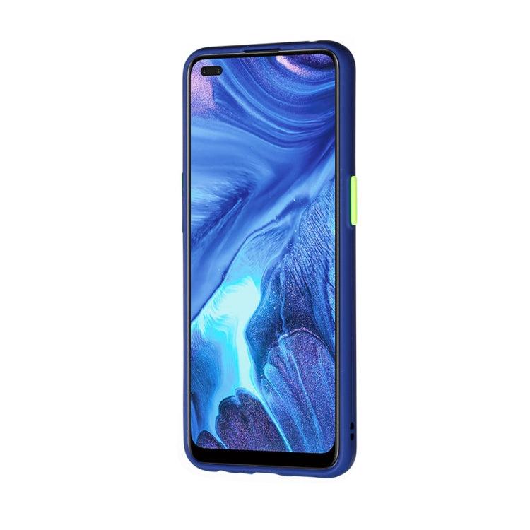 For OPPO Reno4 4G Skin Hand Feeling Series Shockproof Frosted PC+ TPU Protective Case