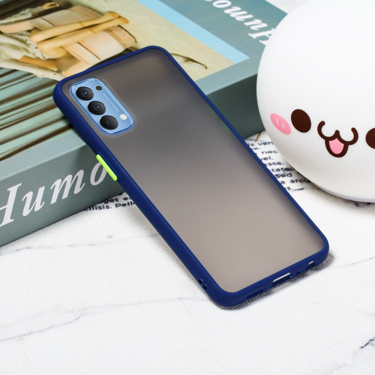 For OPPO Reno4 4G Skin Hand Feeling Series Shockproof Frosted PC+ TPU Protective Case