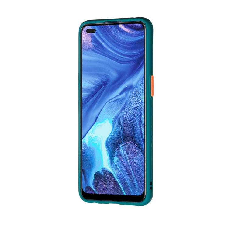 For OPPO Reno4 4G Skin Hand Feeling Series Shockproof Frosted PC+ TPU Protective Case