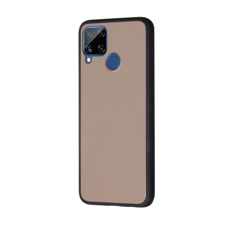 For OPPO Realme C15 Skin Hand Feeling Series Shockproof Frosted PC+ TPU Protective Case