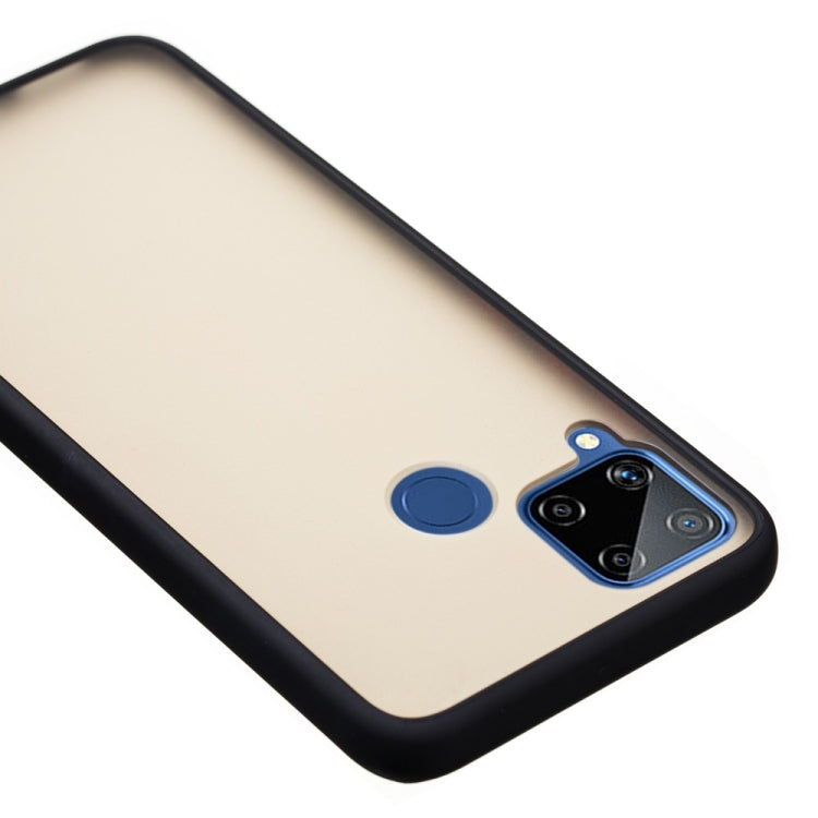 For OPPO Realme C15 Skin Hand Feeling Series Shockproof Frosted PC+ TPU Protective Case