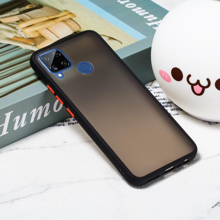 For OPPO Realme C15 Skin Hand Feeling Series Shockproof Frosted PC+ TPU Protective Case