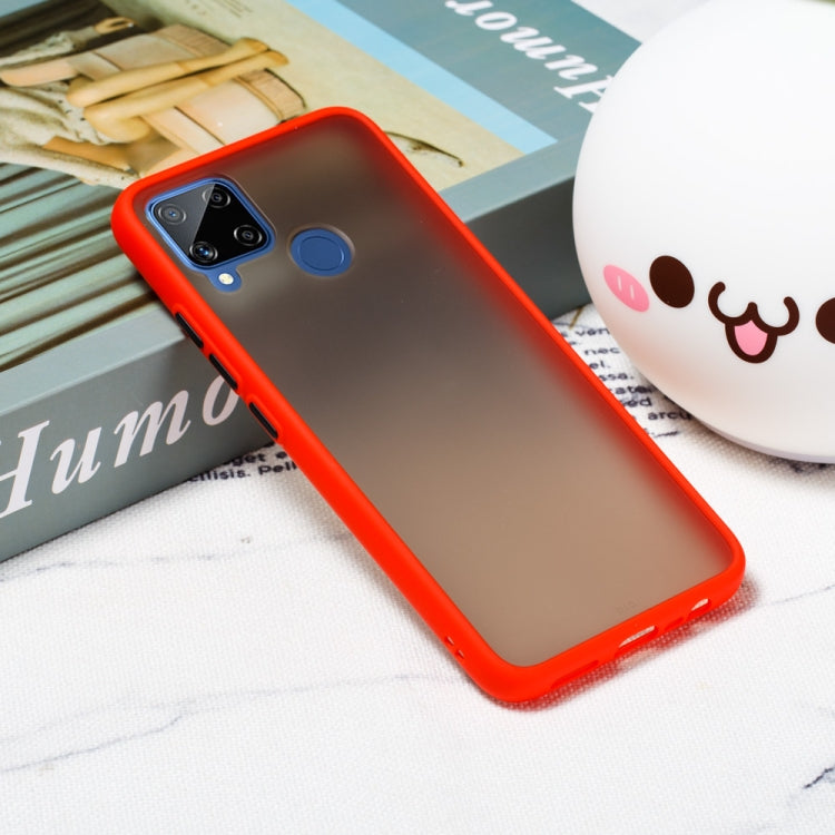 For OPPO Realme C15 Skin Hand Feeling Series Shockproof Frosted PC+ TPU Protective Case