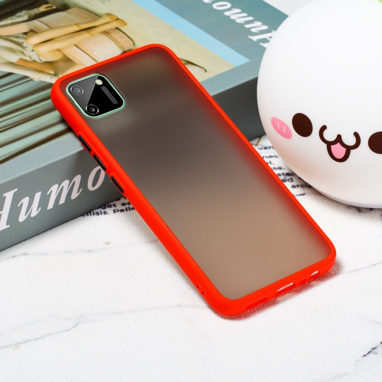 For OPPO Realme C11 Skin Hand Feeling Series Shockproof Frosted PC+ TPU Protective Case