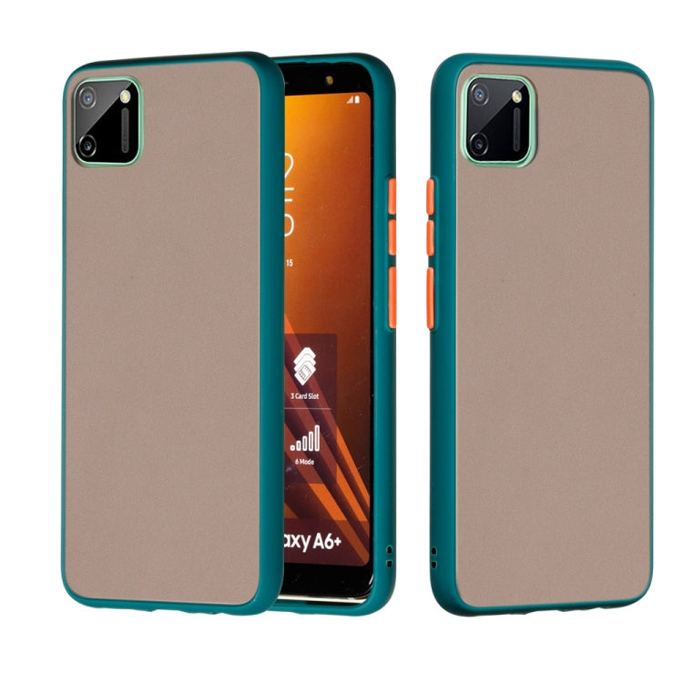 For OPPO Realme C11 Skin Hand Feeling Series Shockproof Frosted PC+ TPU Protective Case