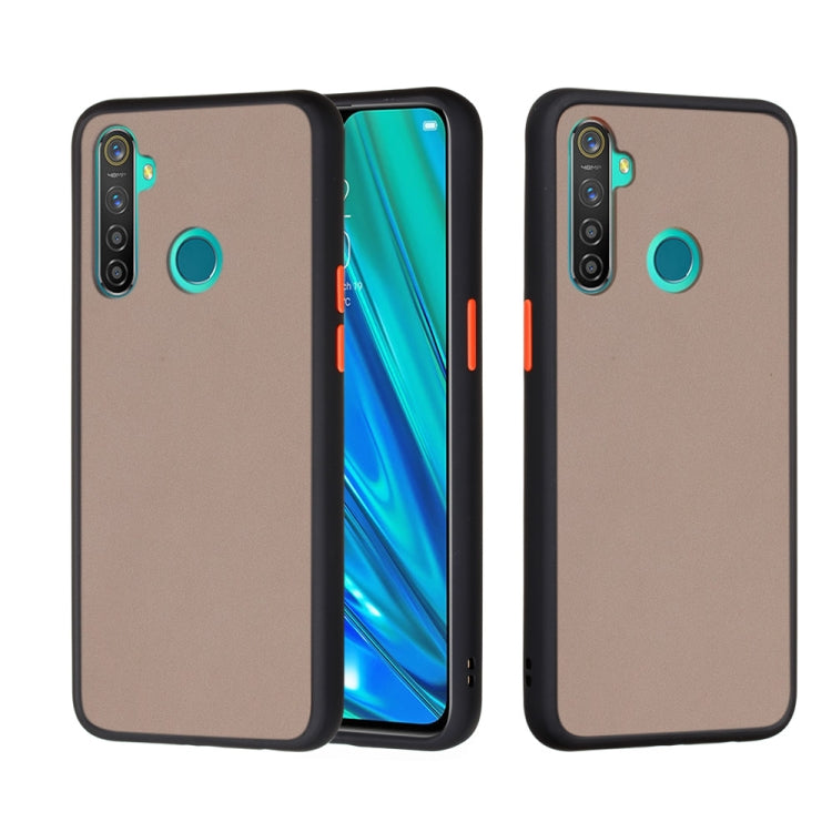 For OPPO Realme 5 Pro Skin Hand Feeling Series Shockproof Frosted PC+ TPU Protective Case