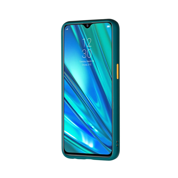 For OPPO Realme 5 Pro Skin Hand Feeling Series Shockproof Frosted PC+ TPU Protective Case