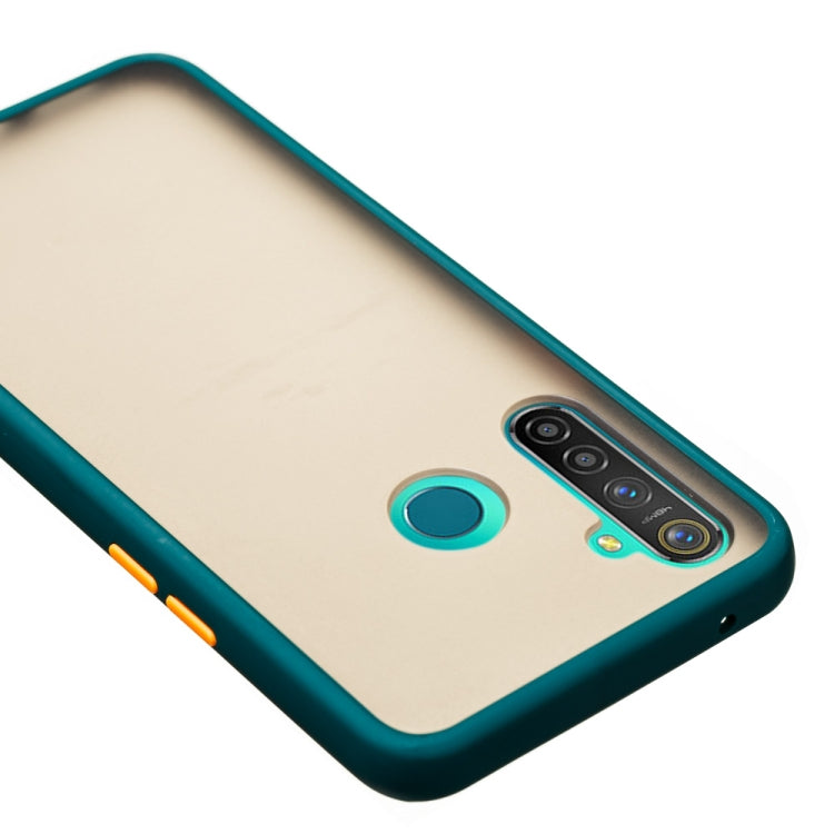 For OPPO Realme 5 Pro Skin Hand Feeling Series Shockproof Frosted PC+ TPU Protective Case