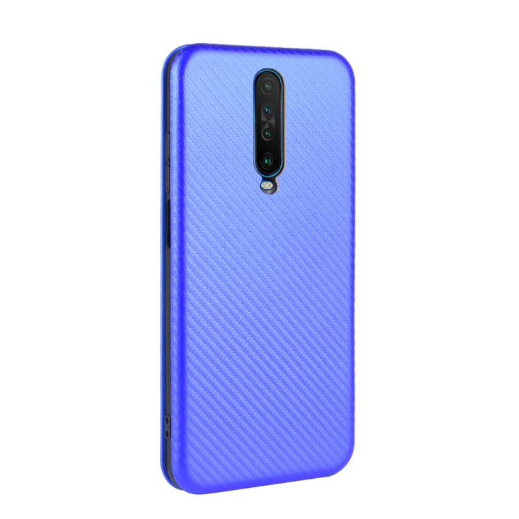 For Xiaomi Redmi K30 Ultra Carbon Fiber Texture Horizontal Flip TPU + PC + PU Leather Case with Card Slot