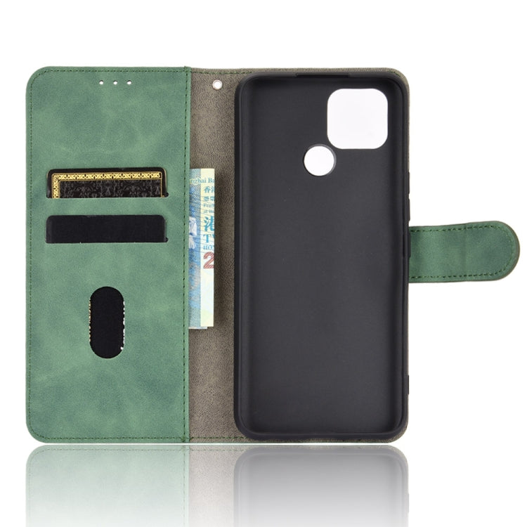 For OPPO Realme V3 Solid Color Skin Feel Magnetic Buckle Horizontal Flip Calf Texture PU Leather Case with Holder & Card Slots & Wallet