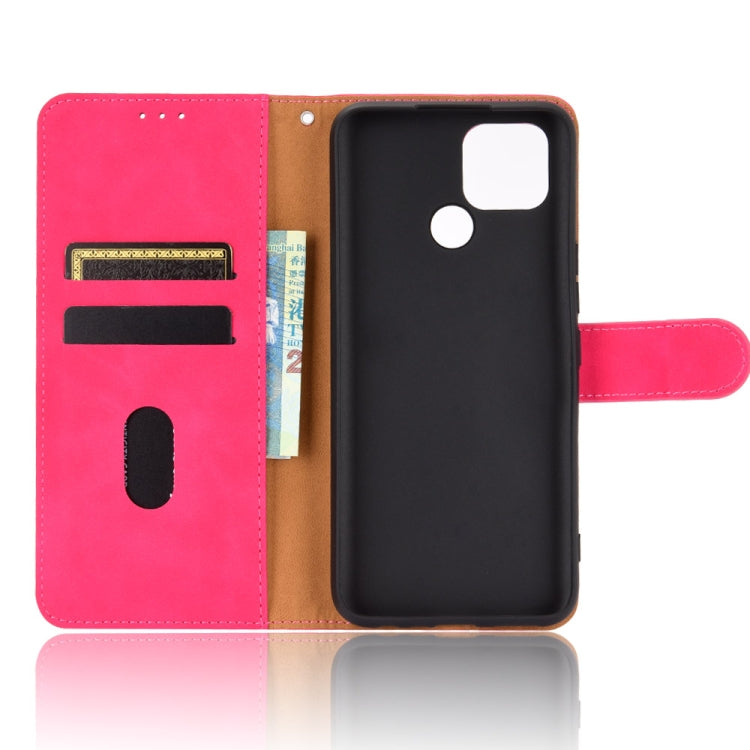 For OPPO Realme V3 Solid Color Skin Feel Magnetic Buckle Horizontal Flip Calf Texture PU Leather Case with Holder & Card Slots & Wallet