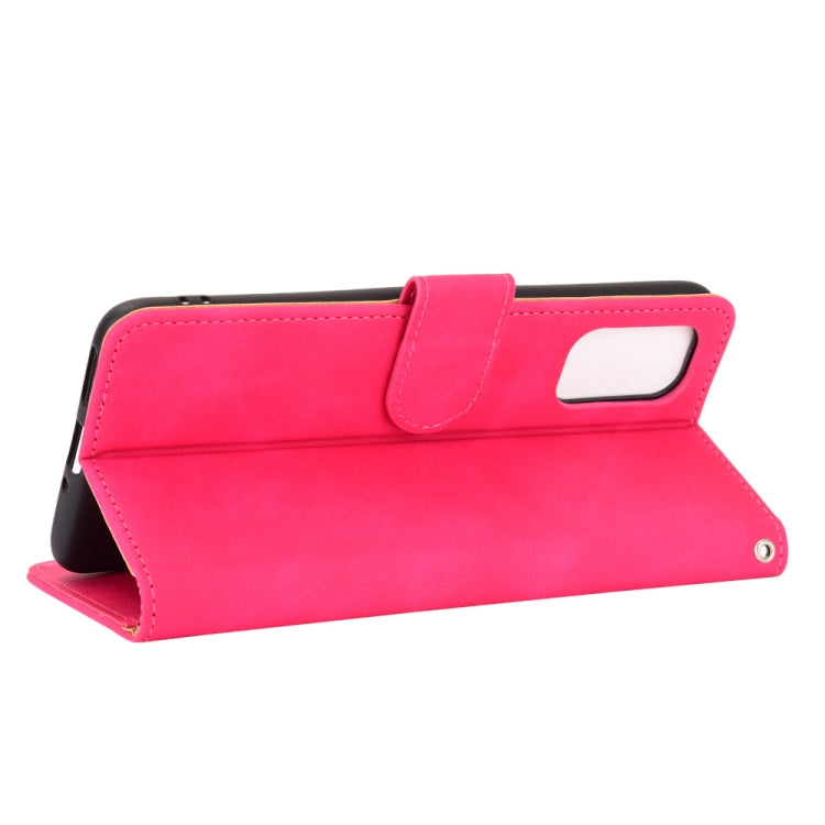 For OPPO Realme X7 Solid Color Skin Feel Magnetic Buckle Horizontal Flip Calf Texture PU Leather Case with Holder & Card Slots & Wallet