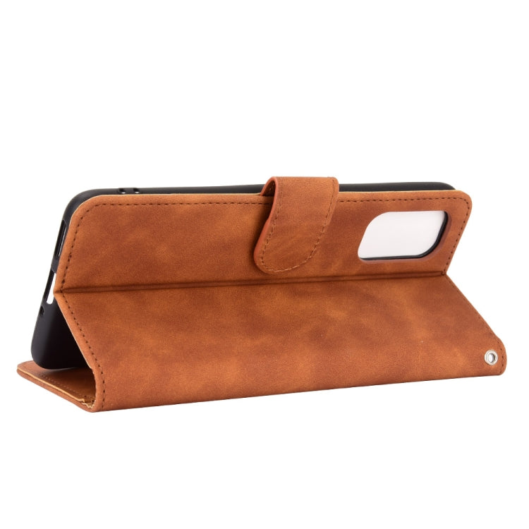 For OPPO Realme X7 Solid Color Skin Feel Magnetic Buckle Horizontal Flip Calf Texture PU Leather Case with Holder & Card Slots & Wallet