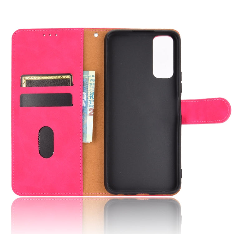For Vivo Y20 / Y20i (Indian) Solid Color Skin Feel Magnetic Buckle Horizontal Flip Calf Texture PU Leather Case with Holder & Card Slots & Wallet
