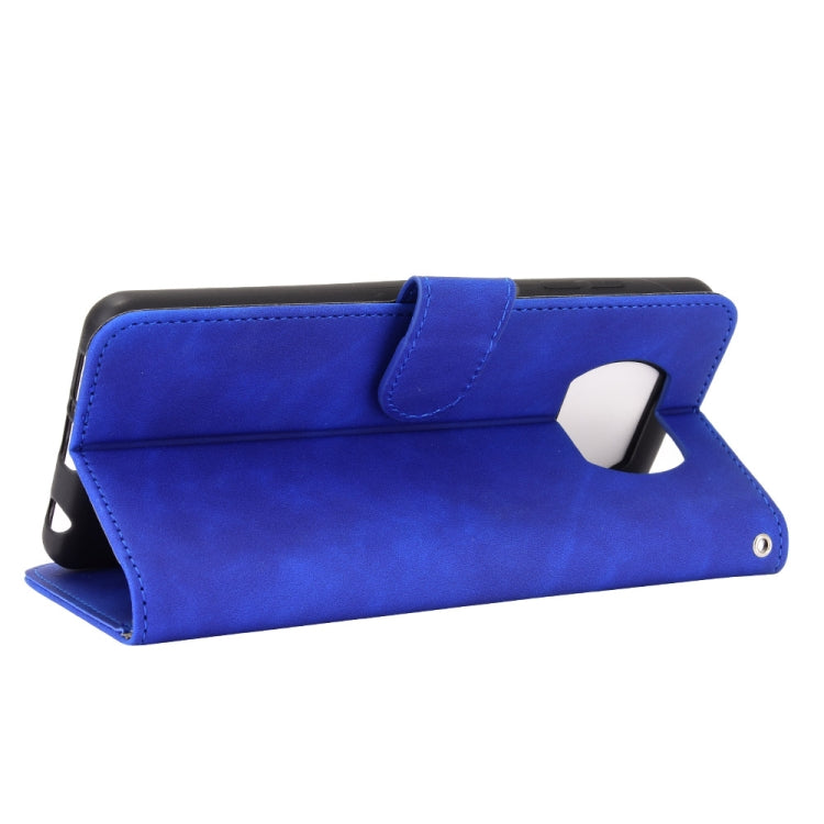 For Xiaomi Poco X3 NFC Solid Color Skin Feel Magnetic Buckle Horizontal Flip Calf Texture PU Leather Case with Holder & Card Slots & Wallet