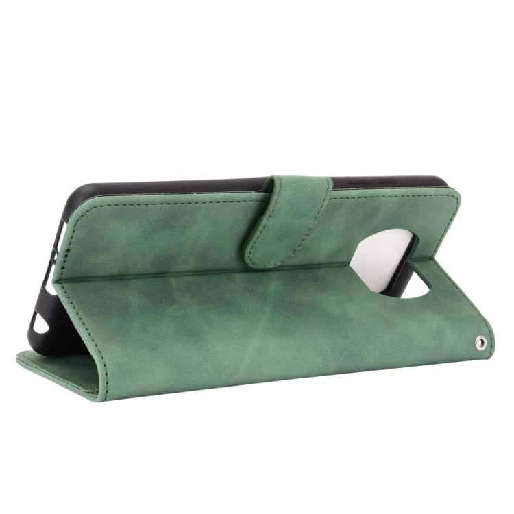 For Xiaomi Poco X3 NFC Solid Color Skin Feel Magnetic Buckle Horizontal Flip Calf Texture PU Leather Case with Holder & Card Slots & Wallet