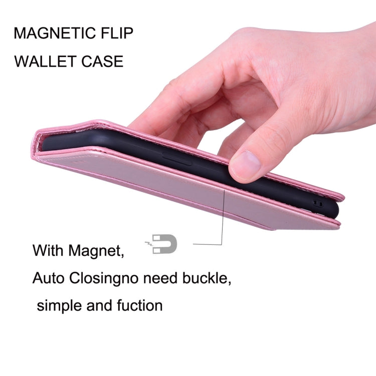 For Xiaomi Redmi Note 9 Business Stitching Horizontal Flip Leather Case with Double Folding & Bracket & Card Slots & Photo Frame & Wallet