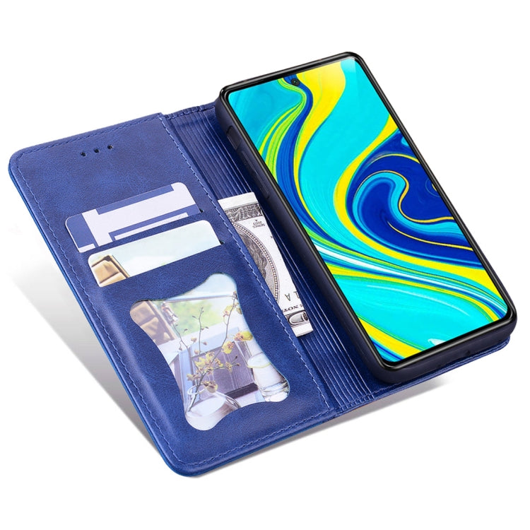 For Xiaomi Redmi Note 9 Pro / 9 Pro Max / 9S Business Stitching Horizontal Flip Leather Case with Double Folding & Bracket & Card Slots & Photo Frame & Wallet