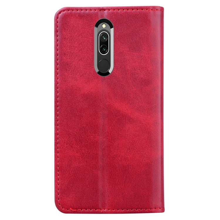 For Xiaomi Redmi 8 Business Stitching Horizontal Flip Leather Case with Double Folding & Bracket & Card Slots & Photo Frame & Wallet