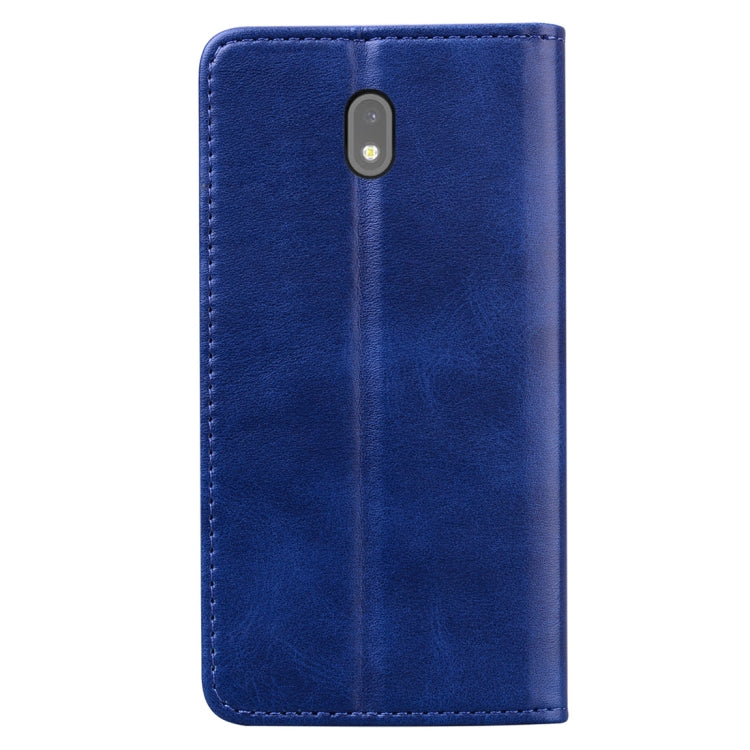 For Xiaomi Redmi 8A Business Stitching Horizontal Flip Leather Case with Double Folding & Bracket & Card Slots & Photo Frame & Wallet