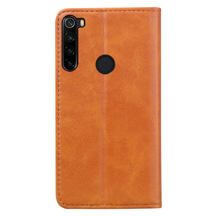 For Xiaomi Redmi Note 8 Business Stitching Horizontal Flip Leather Case with Double Folding & Bracket & Card Slots & Photo Frame & Wallet