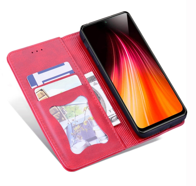 For Xiaomi Redmi Note 8 Pro Business Stitching Horizontal Flip Leather Case with Double Folding & Bracket & Card Slots & Photo Frame & Wallet