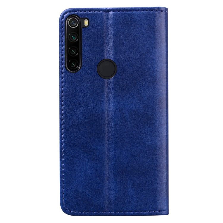 For Xiaomi Redmi Note 8T Business Stitching Horizontal Flip Leather Case with Double Folding & Bracket & Card Slots & Photo Frame & Wallet