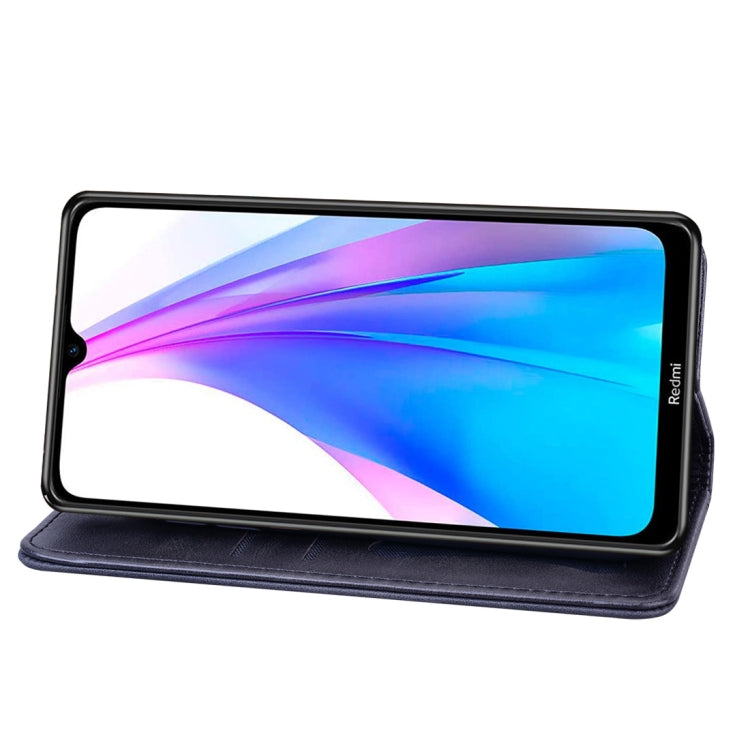 For Xiaomi Redmi Note 8T Business Stitching Horizontal Flip Leather Case with Double Folding & Bracket & Card Slots & Photo Frame & Wallet