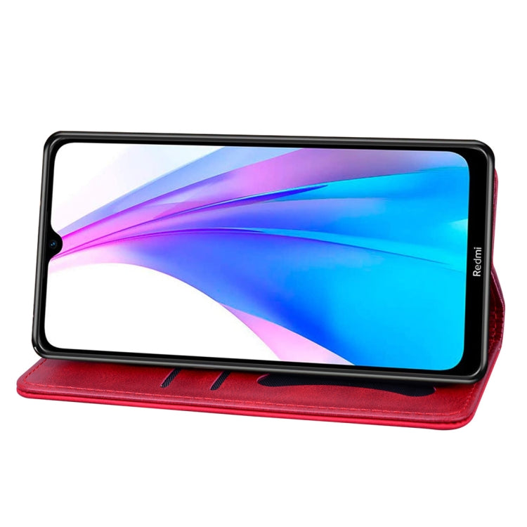 For Xiaomi Redmi Note 8T Business Stitching Horizontal Flip Leather Case with Double Folding & Bracket & Card Slots & Photo Frame & Wallet