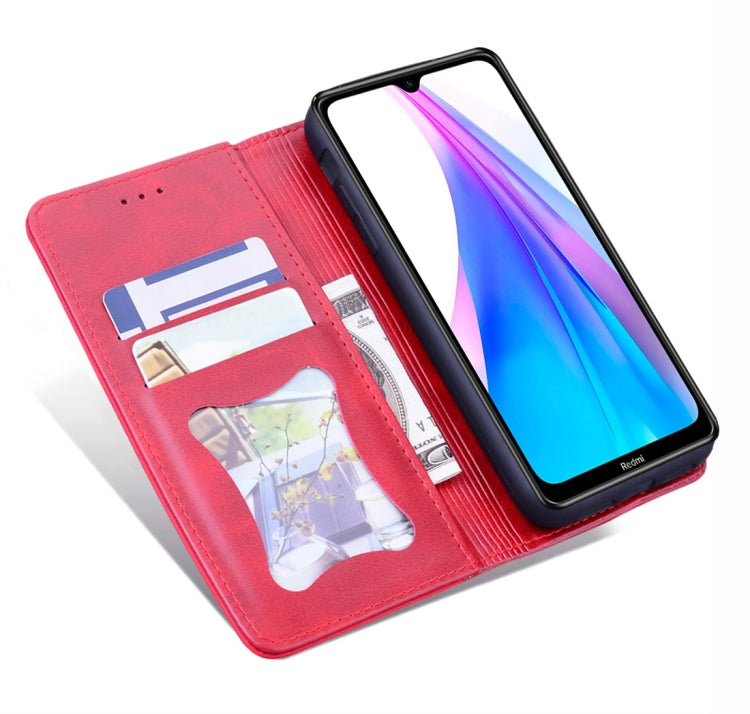 For Xiaomi Redmi Note 8T Business Stitching Horizontal Flip Leather Case with Double Folding & Bracket & Card Slots & Photo Frame & Wallet