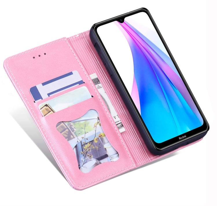 For Xiaomi Redmi Note 8T Business Stitching Horizontal Flip Leather Case with Double Folding & Bracket & Card Slots & Photo Frame & Wallet