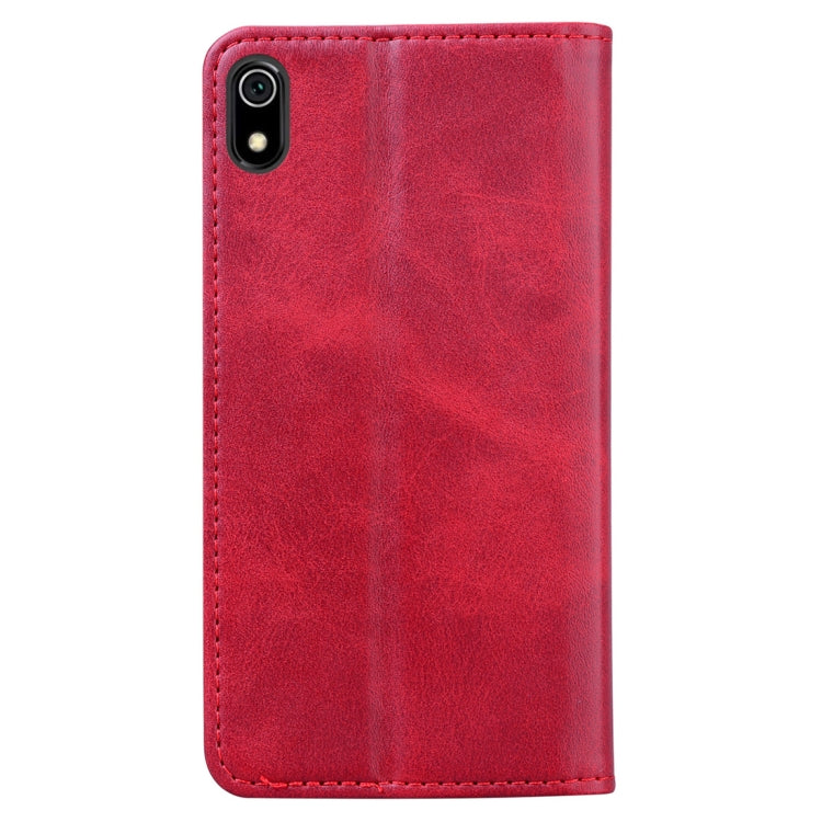 For Xiaomi Redmi 7A Business Stitching Horizontal Flip Leather Case with Double Folding & Bracket & Card Slots & Photo Frame & Wallet