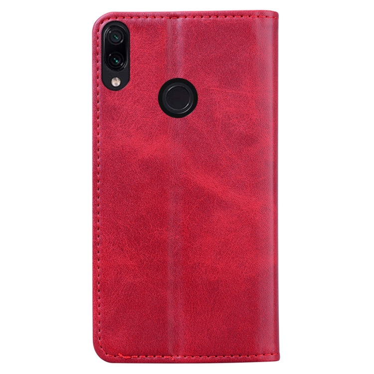 For Xiaomi Redmi Note 7 / Note 7 Pro Business Stitching Horizontal Flip Leather Case with Double Folding & Bracket & Card Slots & Photo Frame & Wallet