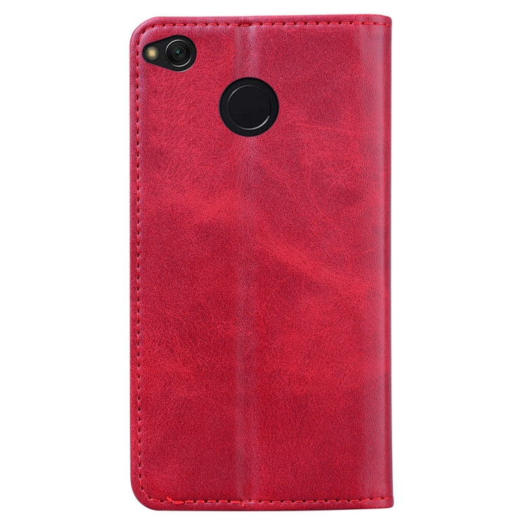 For Xiaomi Redmi 4X Business Stitching Horizontal Flip Leather Case with Double Folding & Bracket & Card Slots & Photo Frame & Wallet