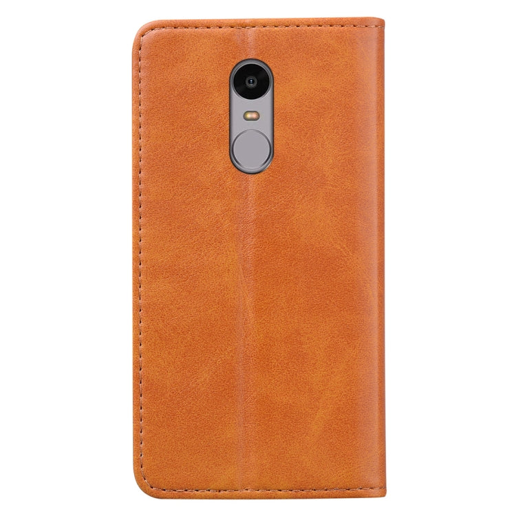 For Xiaomi Redmi Note 4 / Note 4 X Business Stitching Horizontal Flip Leather Case with Double Folding & Bracket & Card Slots & Photo Frame & Wallet