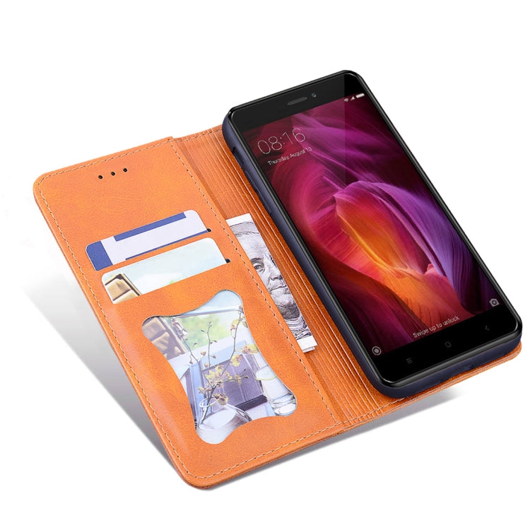 For Xiaomi Redmi Note 4 / Note 4 X Business Stitching Horizontal Flip Leather Case with Double Folding & Bracket & Card Slots & Photo Frame & Wallet