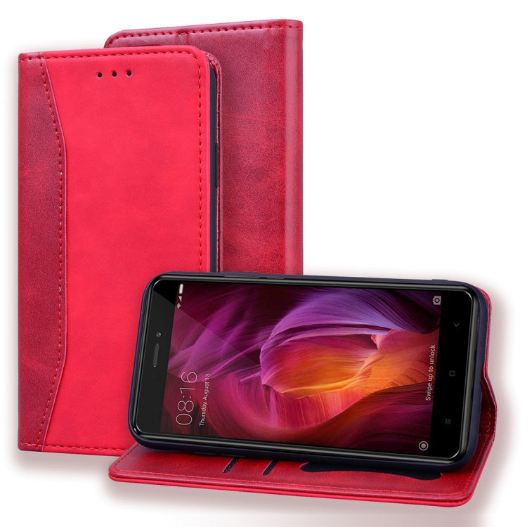 For Xiaomi Redmi Note 4 / Note 4 X Business Stitching Horizontal Flip Leather Case with Double Folding & Bracket & Card Slots & Photo Frame & Wallet