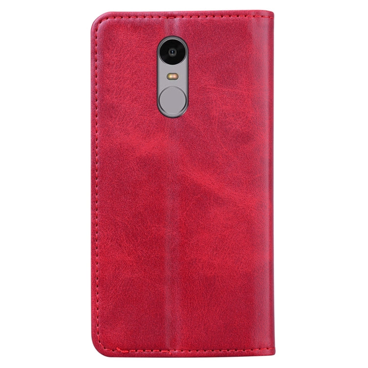 For Xiaomi Redmi Note 4 / Note 4 X Business Stitching Horizontal Flip Leather Case with Double Folding & Bracket & Card Slots & Photo Frame & Wallet