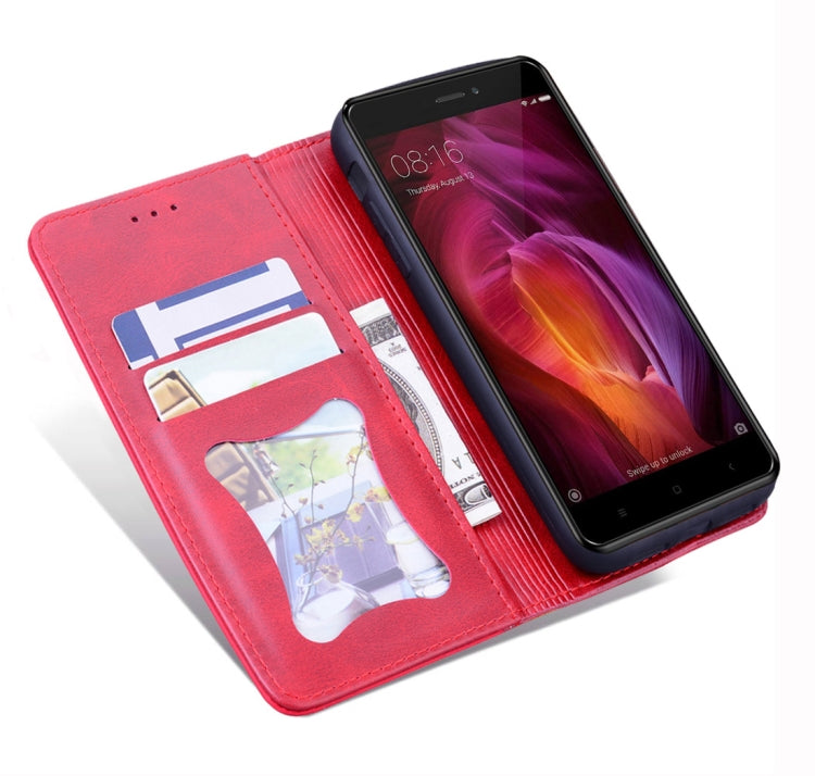For Xiaomi Redmi Note 4 / Note 4 X Business Stitching Horizontal Flip Leather Case with Double Folding & Bracket & Card Slots & Photo Frame & Wallet