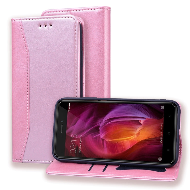 For Xiaomi Redmi Note 4 / Note 4 X Business Stitching Horizontal Flip Leather Case with Double Folding & Bracket & Card Slots & Photo Frame & Wallet