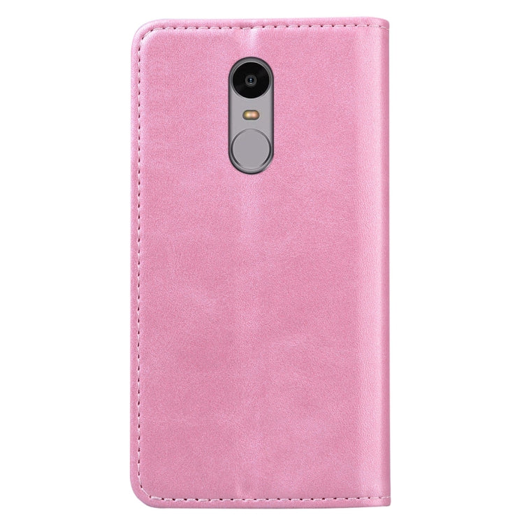 For Xiaomi Redmi Note 4 / Note 4 X Business Stitching Horizontal Flip Leather Case with Double Folding & Bracket & Card Slots & Photo Frame & Wallet