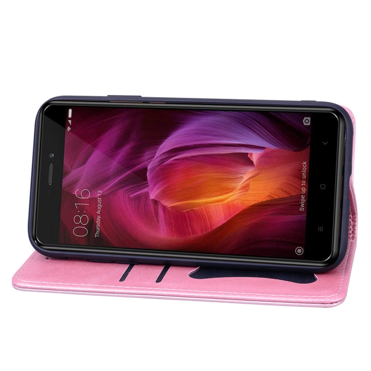 For Xiaomi Redmi Note 4 / Note 4 X Business Stitching Horizontal Flip Leather Case with Double Folding & Bracket & Card Slots & Photo Frame & Wallet