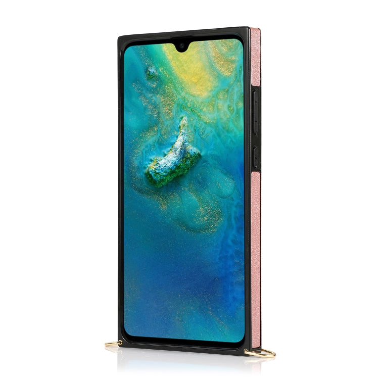 For Huawei Mate 20 Wrist Strap PU+TPU Shockproof Protective Case with Crossbody Lanyard & Holder & Card Slot