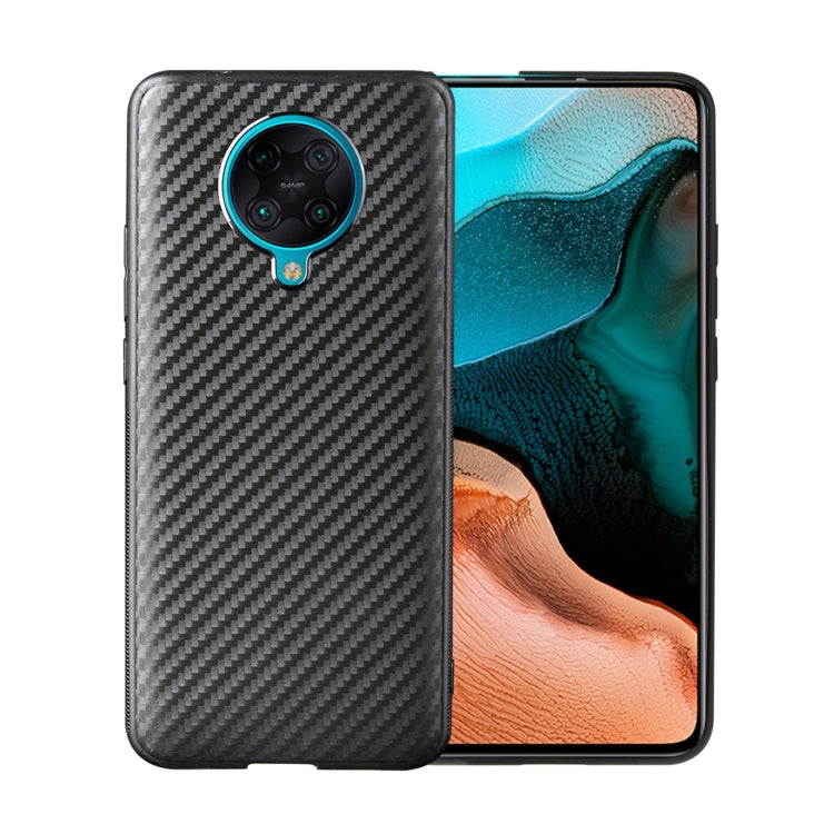 For Xiaomi Redmi K30 Pro Carbon Fiber Texture TPU Protective Case(Black)