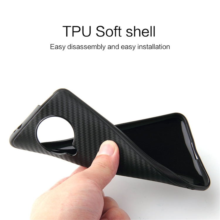 For Xiaomi Redmi K30 Pro Carbon Fiber Texture TPU Protective Case(Black)