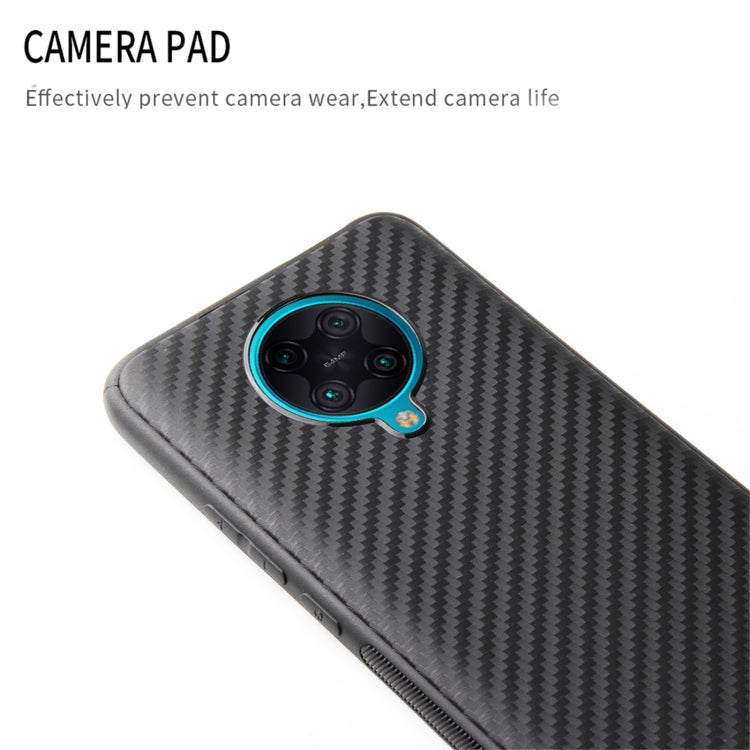 For Xiaomi Redmi K30 Pro Carbon Fiber Texture TPU Protective Case(Black)