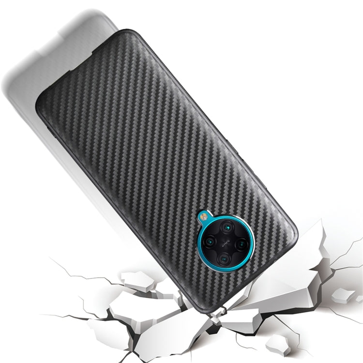 For Xiaomi Redmi K30 Pro Carbon Fiber Texture TPU Protective Case(Black)