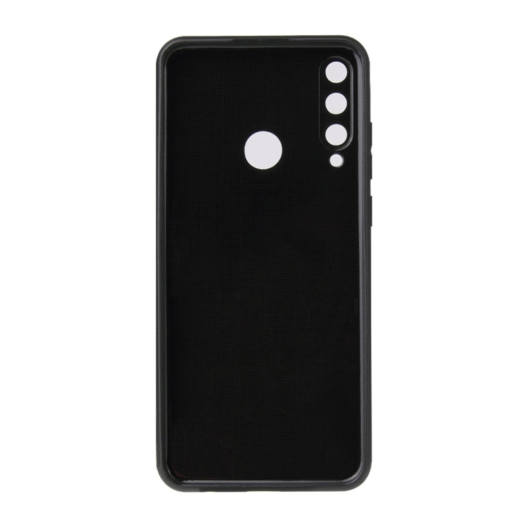 For Huawei Y6p Carbon Fiber Texture TPU Protective Case(Black)